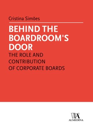 cover image of Behind the Boardroom's Door